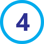  Icon of the number 4 in a circle