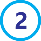 Icon of the number 2 in a circle